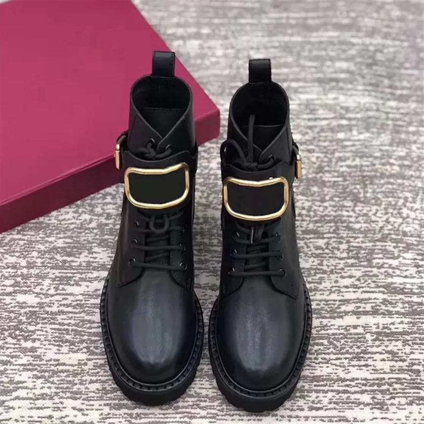 Ladies Riding Boots 2022 New Autumn And Winter Thick Sole Leather Martin Boots Metal Buckle Round Toe Ins British Style French Fashion Women's Shoes, Black 1
Ladies Riding Boots 2022 New Autumn And Winter Thick Sole Leather Martin Boots Metal Buckle Round Toe Ins British Style French Fashion Women's Shoes, Black 1