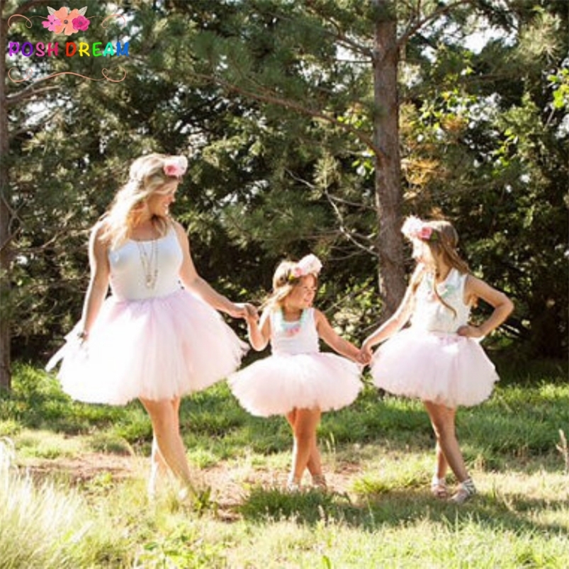 Family Matching Outfits POSH DREAM Mommy and Me Matching Tutu Skirts Fashion Family Matching Outfits Any Color Adult Tutu Mother and Daughter Tutu Ski