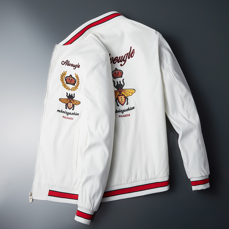 2022 Men Bomber Jacket Thin Slim Long Sleeve Baseball Jackets Windbreaker Zipper Windbreaker Jacket Male Outwear Brand Clothing, White 1
2022 Men Bomber Jacket Thin Slim Long Sleeve Baseball Jackets Windbreaker Zipper Windbreaker Jacket Male Outwear Brand Clothing, White 1