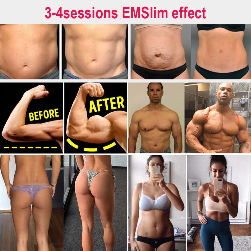 5 Handles EMslim RF Slimming EMS Cellulite Reduction Electromagnetic HIEMT Muscle Stimulator Beauty Machine Salon Use