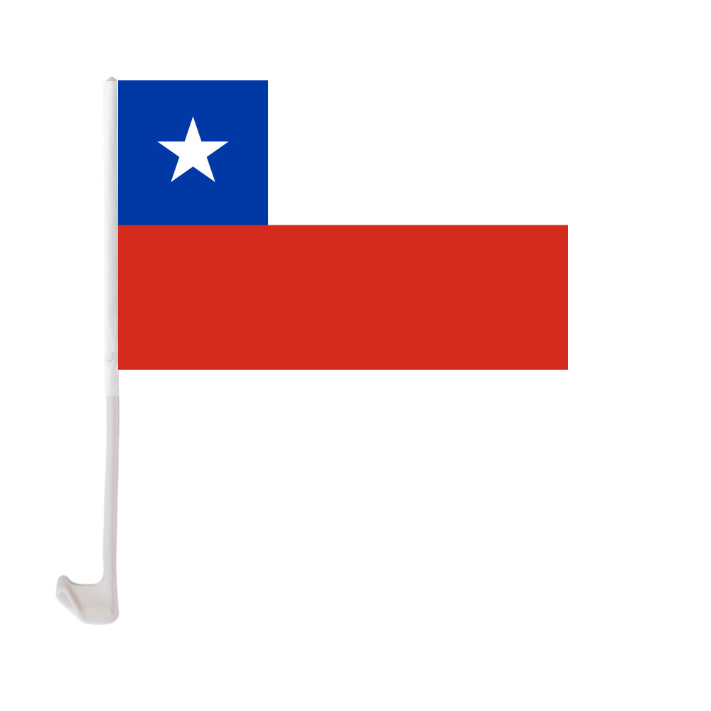 Chile Car Flag 30x45cm Polyester UV Protection Window Clip Car Decoration Banner with Flagpole
Chile Car Flag 30x45cm Polyester UV Protection Window Clip Car Decoration Banner with Flagpole