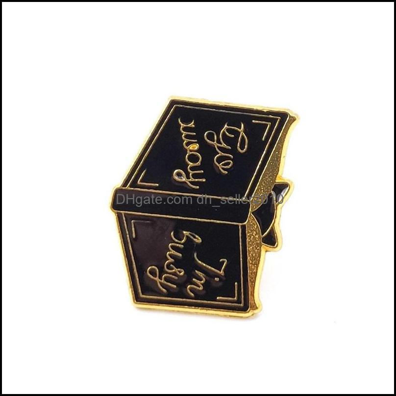 Pins Brooches Book Pins Collection - Library Enamel Lapel Badges Brooches Men Women Gift C3 Drop Delivery 2021 Jewelry Dhseller2010 Dh9Hv