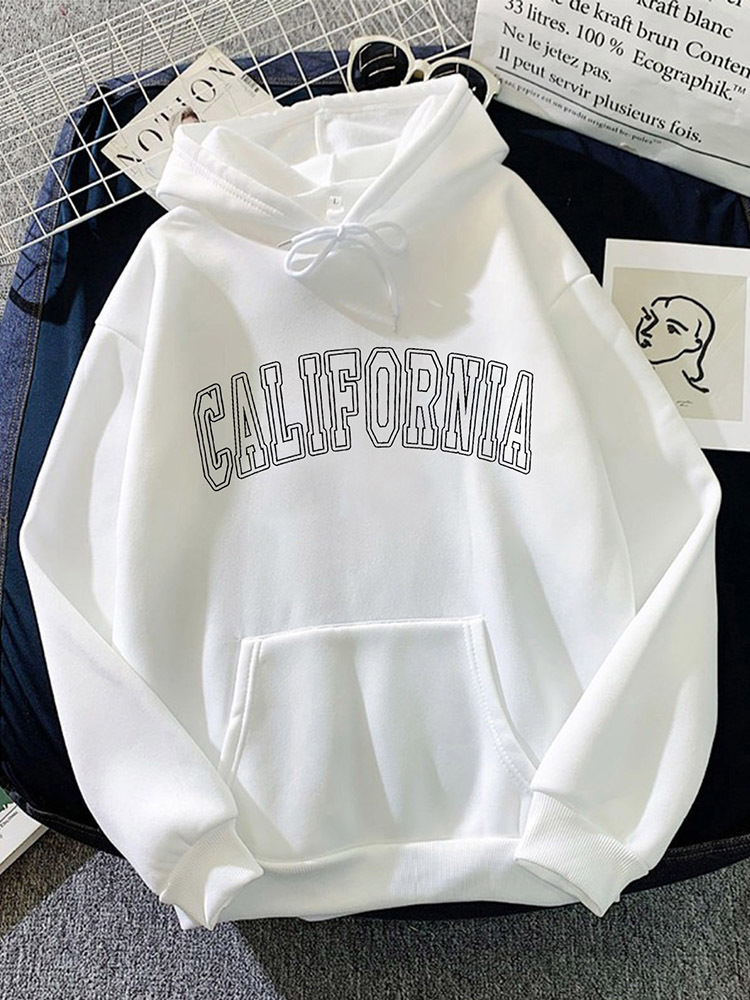 Women s Hoodies Sweatshirts Loose Streetwear Fashion California Print Spring Autumn Women Vintage Fleece Sweatshirt Long Sleeve Pullovers 220914