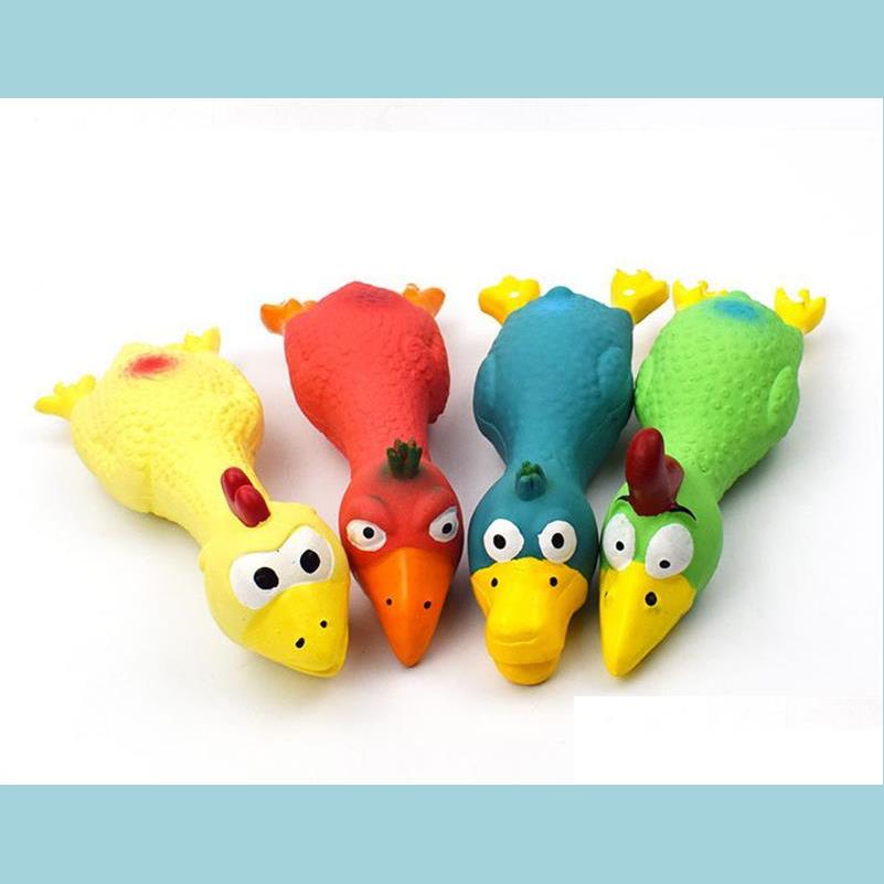 Dog Toys Chews Natural Latex Pet Dog Screaming Chicken Duck Toy Squeaker Funny Sound Rubber Training Playing Puppy Chewing Tooth Cle Dhixc
Dog Toys Chews Natural Latex Pet Dog Screaming Chicken Duck Toy Squeaker Funny Sound Rubber Training Playing Puppy Chewing Tooth Cle Dhixc
