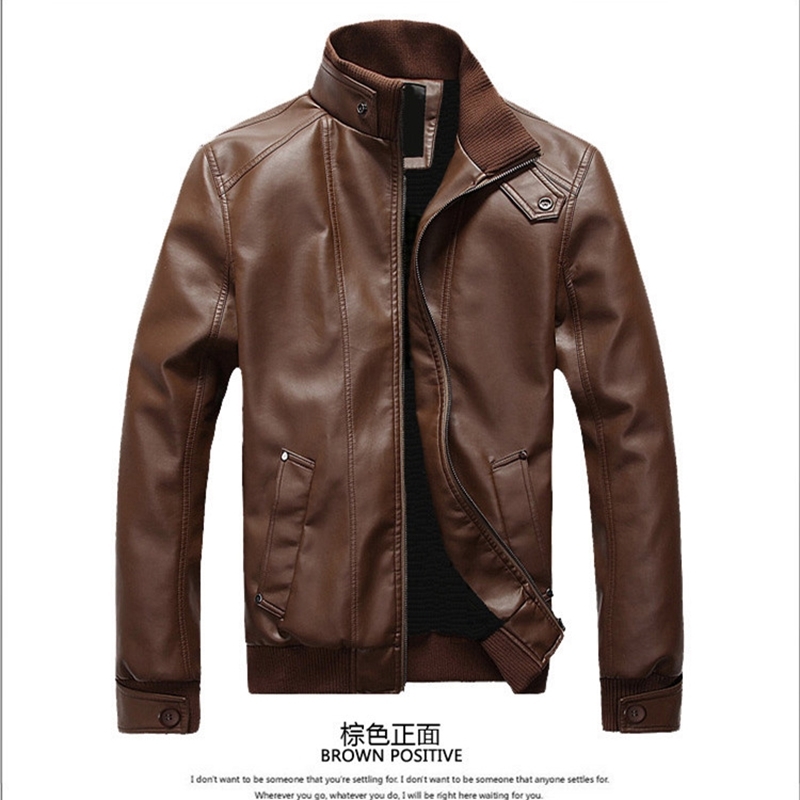 Men's Leather Faux Leather spring Autumn Korean version men's fashion casual cool PU leather jacket wholesale 220913