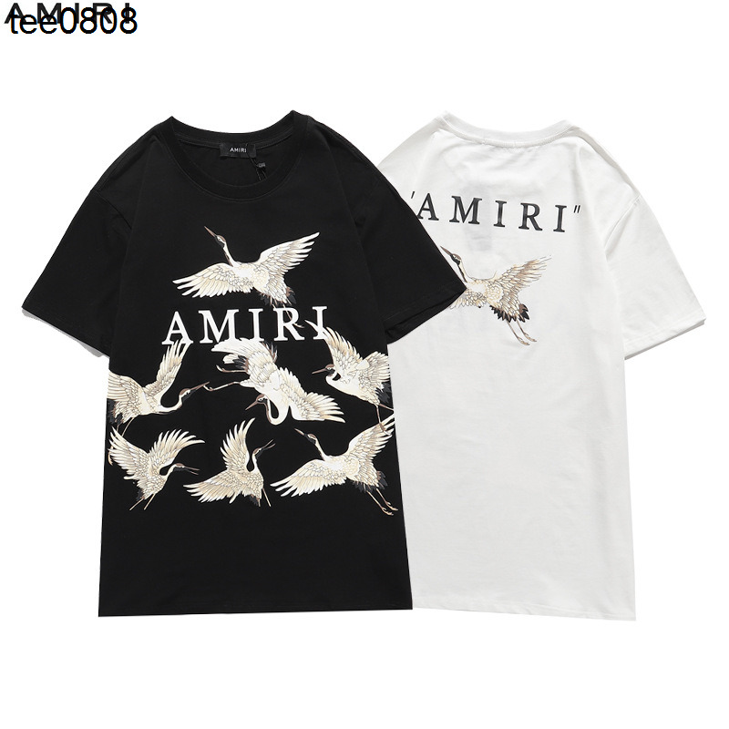 2022 summer amirs tee peace crane short sleeve men' and women' printed loose T-shirt letter sports leisure, White
2022 summer amirs tee peace crane short sleeve men' and women' printed loose T-shirt letter sports leisure, White