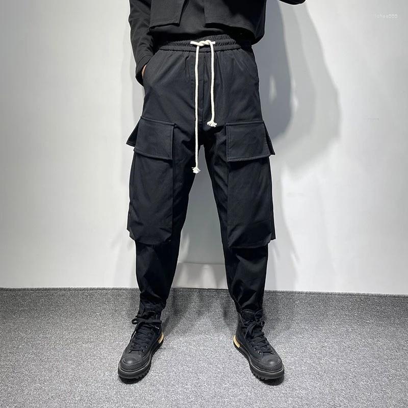 Men' Pants Men' Banded Trousers Autumn Personalized Large Pocket Design Fashion Loose Style Work Clothes Leggings, Black
Men' Pants Men' Banded Trousers Autumn Personalized Large Pocket Design Fashion Loose Style Work Clothes Leggings, Black