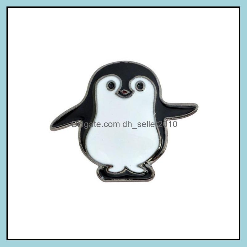 Pins Brooches Customized Hard Enamel Pin Brooches Lovely Panda Penguin Animal Jewelry Custom Men Women Kids Charms Alloy Bk Brooch 1 Dh1Bx
