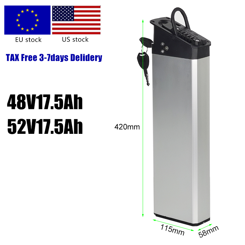 

48V ebike battery 17.5Ah Ebike Hidden Battery Pack 52V For CMACEWHEEL RX20 750W Mate X Lankeleisi x3000plus Folding Electric Fat Bicycle