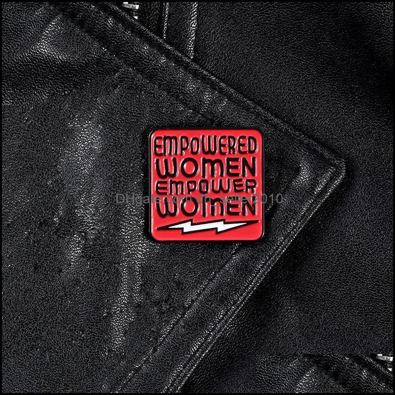 Pins Brooches Enamel Pins Feminism Brooches Empowered Women Badge Advocating Equality Pin Jewelry Gift For Friends 6119 Q2 Drop Deli Dhra5