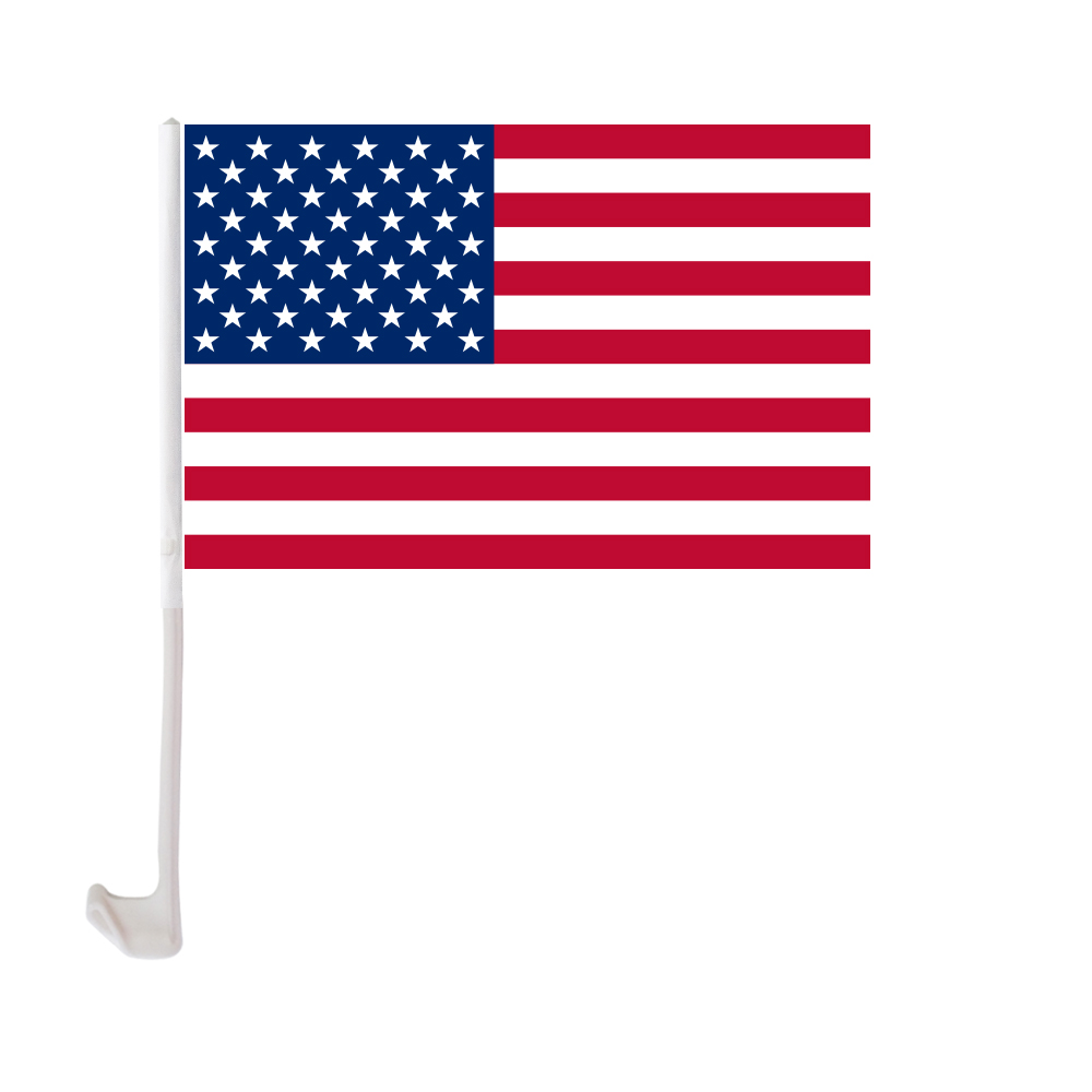 American Car Flag 30x45cm Polyester UV Protection Window Clip Car Decoration Banner with Flagpole
American Car Flag 30x45cm Polyester UV Protection Window Clip Car Decoration Banner with Flagpole