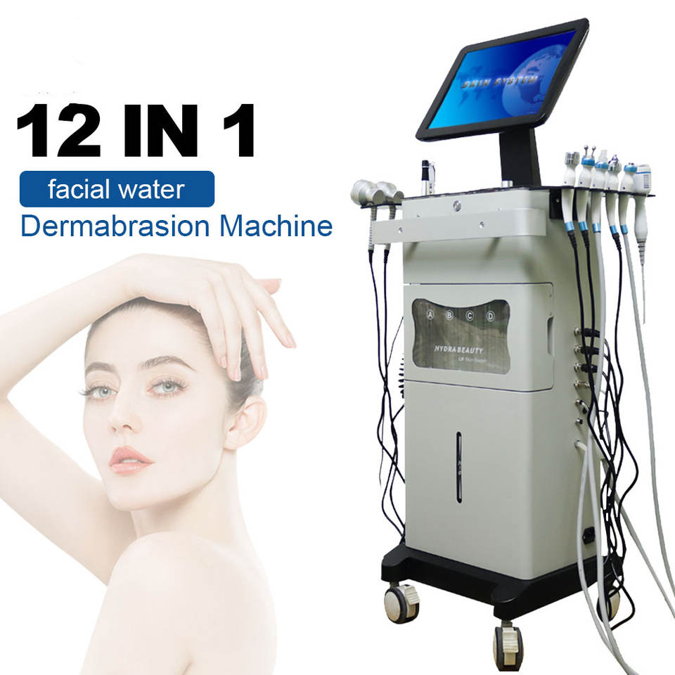 Skin Rejuvenation Spa Equipment Dermabrasion Small Bubble Face Cleanse Aqua Cleaning Bio Ultrasonic Lifting