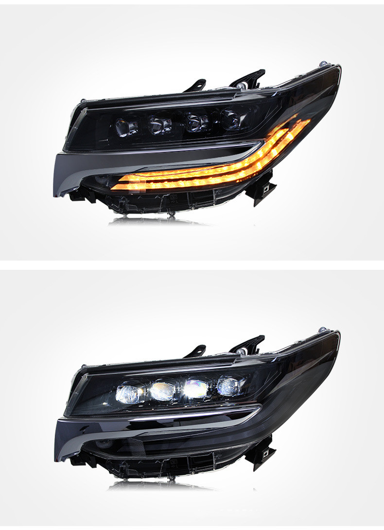 Car Styling Headlights for Alphard 30 series 20 15-2021 Headlight Assembly Vellfire LED Daytime Running Lights Running Streamer Turn Signal Light