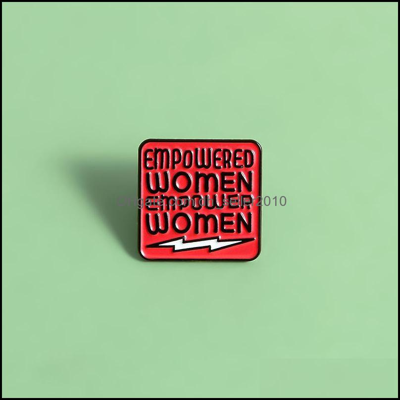 Pins Brooches Enamel Pins Feminism Brooches Empowered Women Badge Advocating Equality Pin Jewelry Gift For Friends 6119 Q2 Drop Deli Dhra5