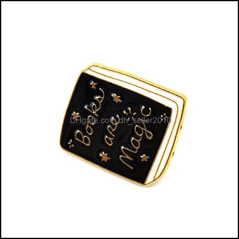 Pins Brooches Book Pins Collection - Library Enamel Lapel Badges Brooches Men Women Gift C3 Drop Delivery 2021 Jewelry Dhseller2010 Dh9Hv