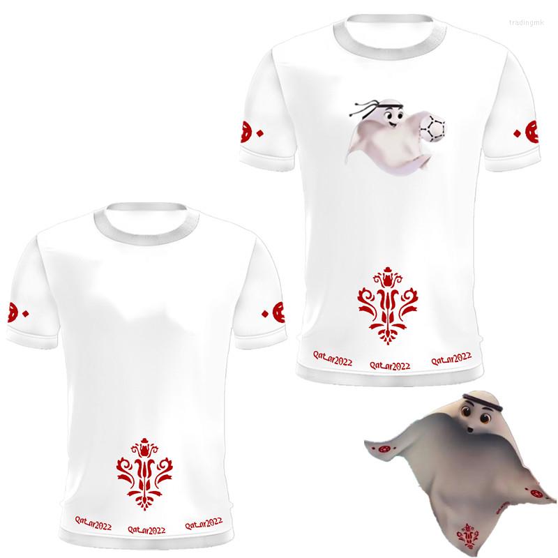 Men' T Shirts World Cup T-shirt 2022 Qatar La'eeb Mascot Adult Men And Women Short Sleeve T-shirts, Style 2
Men' T Shirts World Cup T-shirt 2022 Qatar La'eeb Mascot Adult Men And Women Short Sleeve T-shirts, Style 2