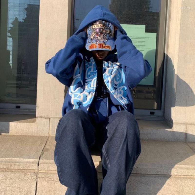 Men's Hoodies Letter Graphics Print Hoodie Men Fashion Zip Up Long Sleeve Oversized Jacket Coat Harajuku Gothic Hooded Sweatshirt Y2k, Blue
Men's Hoodies Letter Graphics Print Hoodie Men Fashion Zip Up Long Sleeve Oversized Jacket Coat Harajuku Gothic Hooded Sweatshirt Y2k, Blue