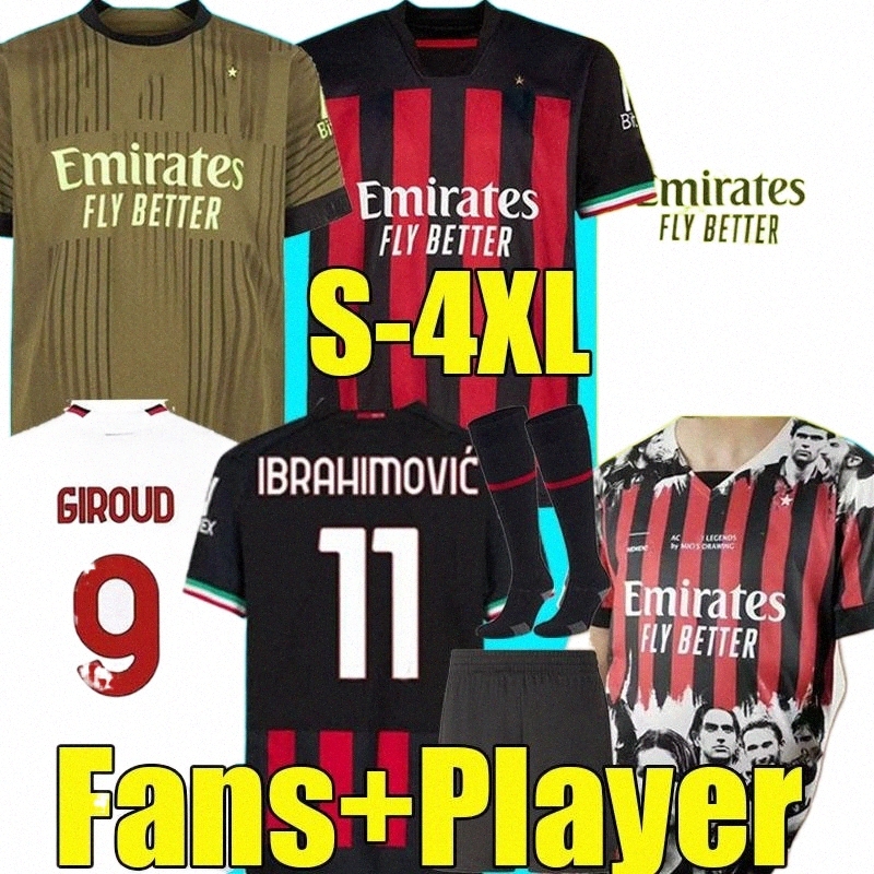 IBRAHIMOVIC GK Soccer Jersey AC MILANS Legends 2022 2023 GIROUD TONALI FLORENZI THEO R.LEAO BENNACER REBIC ROMAGNOLI KESSIE Men Kids Ki 15ZC#, Legends version
IBRAHIMOVIC GK Soccer Jersey AC MILANS Legends 2022 2023 GIROUD TONALI FLORENZI THEO R.LEAO BENNACER REBIC ROMAGNOLI KESSIE Men Kids Ki 15ZC#, Legends version