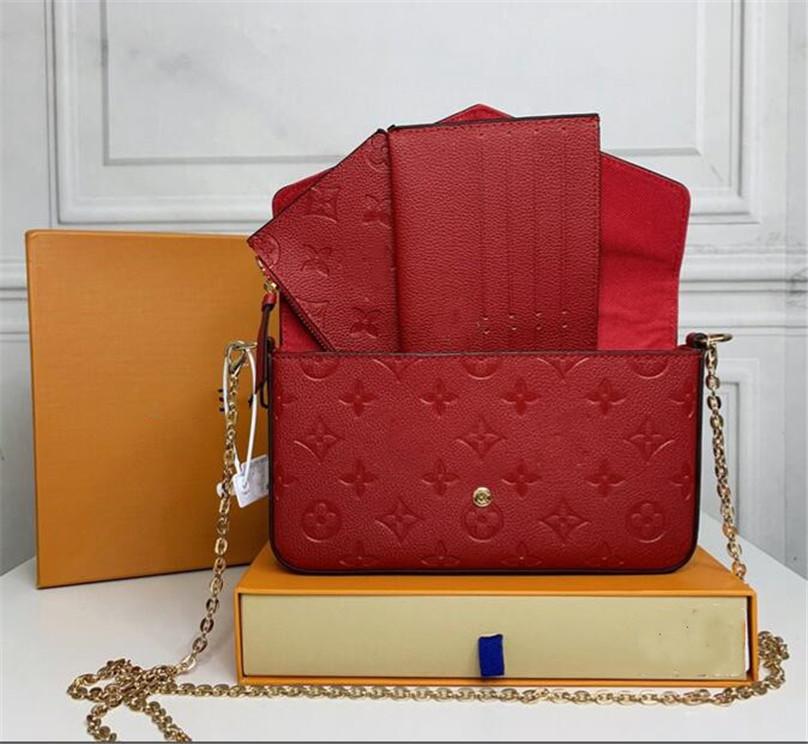 3 pieces Evening Bags with BOX and serial number Fashion Saddle handbags women shoulder crossbody Wallet phone bag presbyopic mini messenger card holder purse, Red embossing flower
3 pieces Evening Bags with BOX and serial number Fashion Saddle handbags women shoulder crossbody Wallet phone bag presbyopic mini messenger card holder purse, Red embossing flower