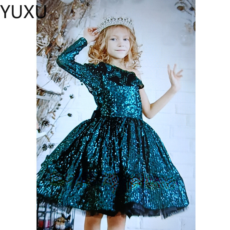 2023 Ball Gown Flower Girl Dresses Ruffles Combined Hand Made Floral Baby Pageant Gowns Customize First Communion Party Wedding Wear