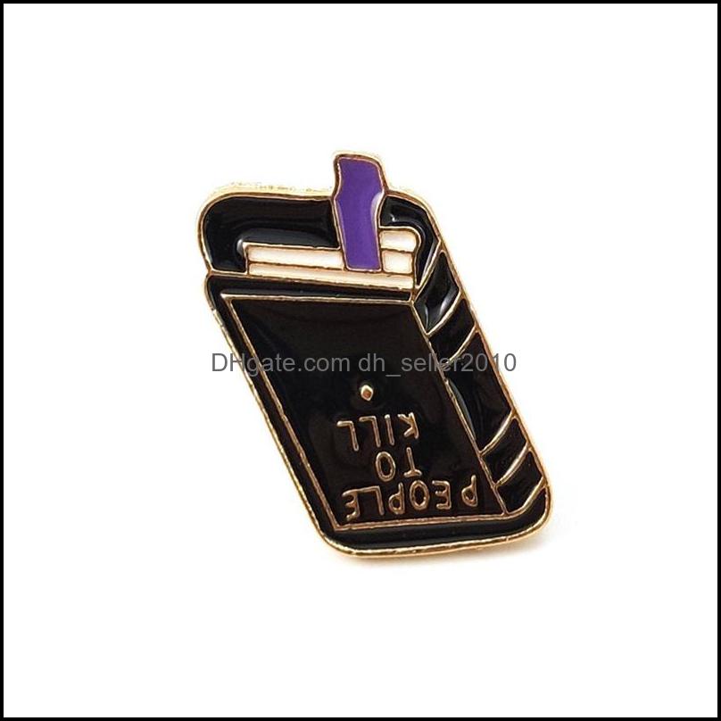 Pins Brooches Book Pins Collection - Library Enamel Lapel Badges Brooches Men Women Gift C3 Drop Delivery 2021 Jewelry Dhseller2010 Dh9Hv