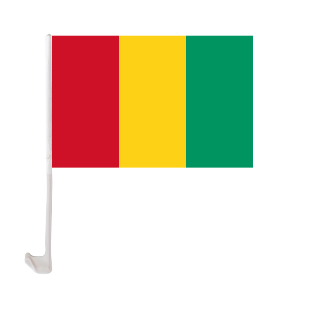 Guinea Car Flag 30x45cm Window Clip Guinean Flags Polyester UV Protection Car Decoration Banner with Flagpole
Guinea Car Flag 30x45cm Window Clip Guinean Flags Polyester UV Protection Car Decoration Banner with Flagpole