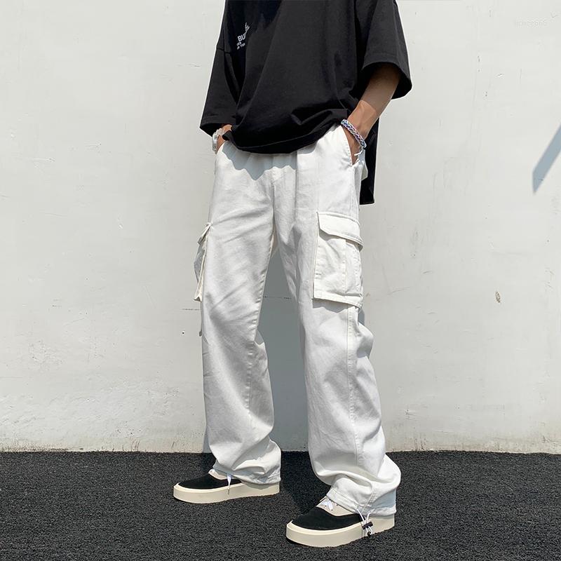 Men's Pants Casual Men's Fashion Cargo Loose Straight Wide Leg Man Streetwear Hip Hop Black White Pocket Men Trousers 2XL 
Men's Pants Casual Men's Fashion Cargo Loose Straight Wide Leg Man Streetwear Hip Hop Black White Pocket Men Trousers 2XL