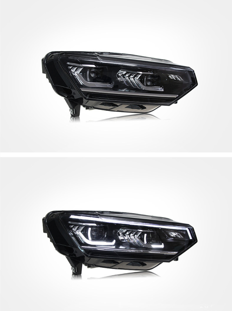 Car Headlights LED Lights for VW Tayron 20 19-2022 LED Double Lens Streamer Turn Signal High Beam Daytime Running Light