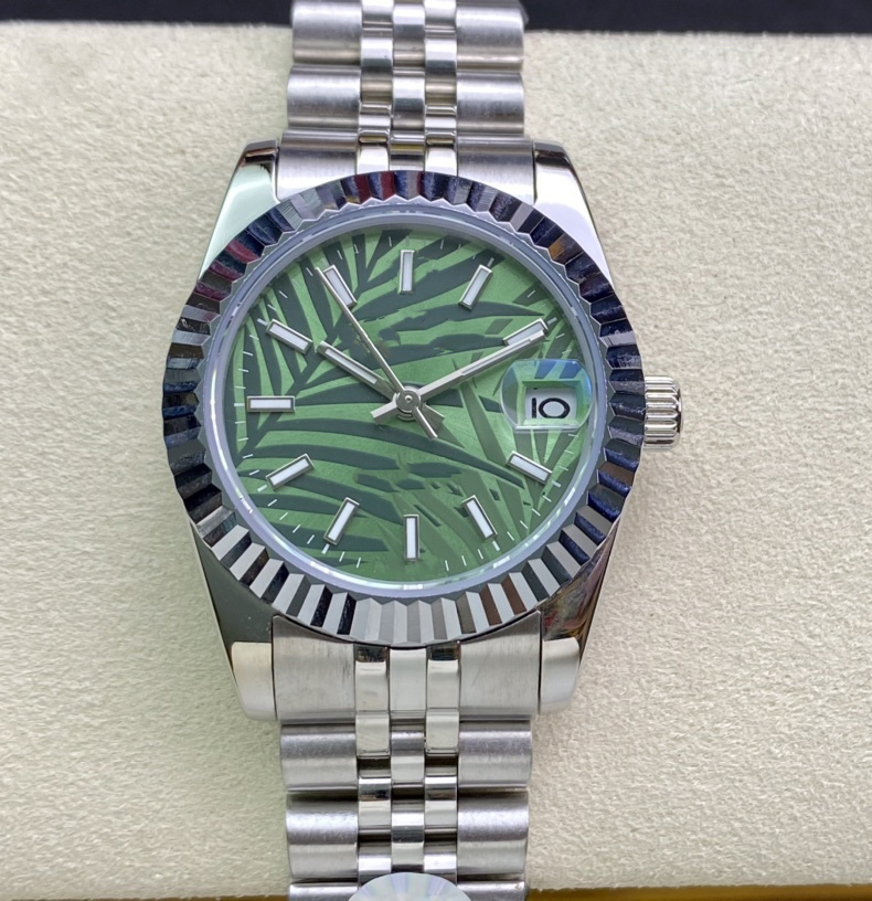 Classic men's watch Olive green dial 31mm stainless steel original buckle 904LMontre De Luxe fully automatic mechanical movement, 17
Classic men's watch Olive green dial 31mm stainless steel original buckle 904LMontre De Luxe fully automatic mechanical movement, 17