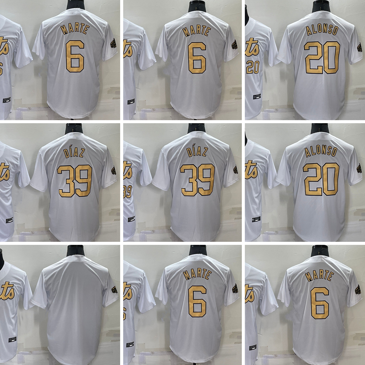 2022 All-Star Baseball Jersey 6 Starling Marte 20 Pete Alonso 39 Edwin Diaz Blank Stitched Jerseys, Same as picture
2022 All-Star Baseball Jersey 6 Starling Marte 20 Pete Alonso 39 Edwin Diaz Blank Stitched Jerseys, Same as picture