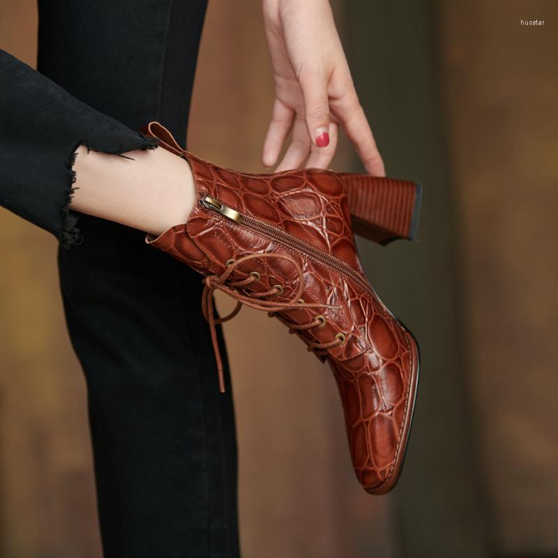 Boots 2022 Autumn And Winter Women Ankle Natural Leather Plus Size 22-26 Cm Cowhide Upper Embossed Stone Side Zipper Shoes, Brown-autumn
Boots 2022 Autumn And Winter Women Ankle Natural Leather Plus Size 22-26 Cm Cowhide Upper Embossed Stone Side Zipper Shoes, Brown-autumn