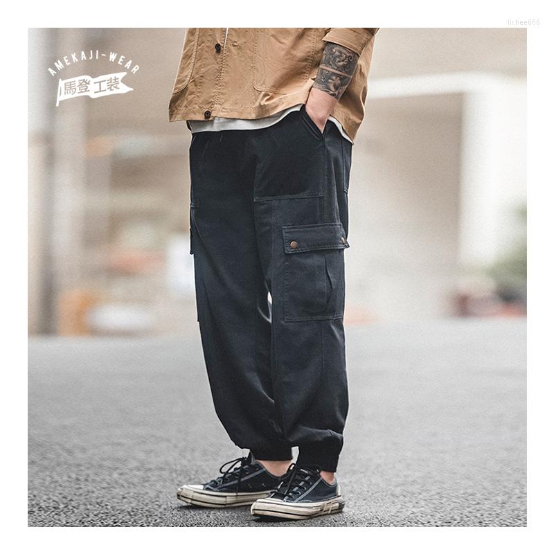 Men' Pants Maden Black Legging Casual Autumn And Winter Nine-point Necked Overalls Multi-Pocket Men' Trousers Fashion Cargo
Men' Pants Maden Black Legging Casual Autumn And Winter Nine-point Necked Overalls Multi-Pocket Men' Trousers Fashion Cargo