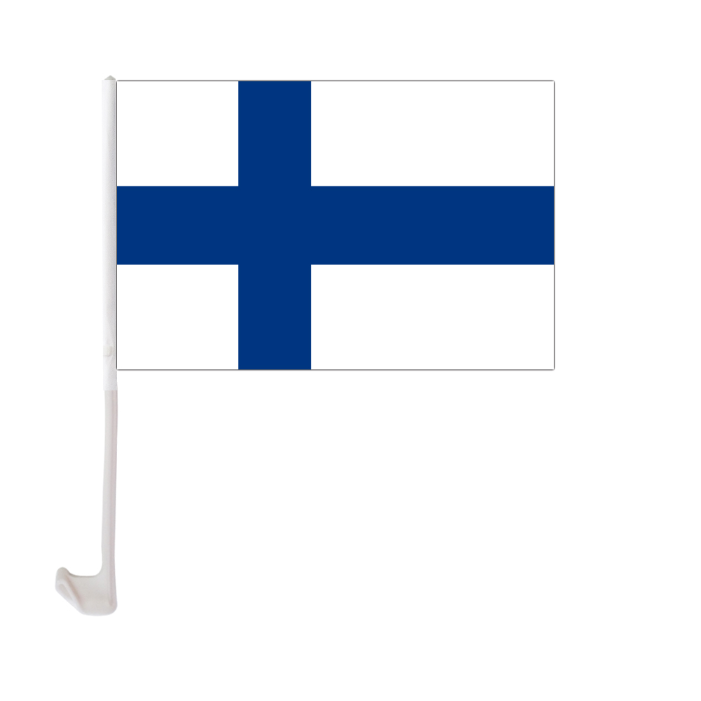 Finland Car Flag 30x45cm Polyester UV Protection Window Clip Car Decoration Banner with Flagpole
Finland Car Flag 30x45cm Polyester UV Protection Window Clip Car Decoration Banner with Flagpole