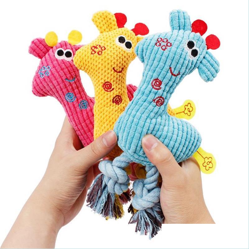 Dog Toys Chews Pet Dog Chew Squeak Toys Giraffe Fleece Rope Interative Toy Animal Plush Puppy Deer For Dogs Cat Squeaking Drop Deliv Dhfvn
Dog Toys Chews Pet Dog Chew Squeak Toys Giraffe Fleece Rope Interative Toy Animal Plush Puppy Deer For Dogs Cat Squeaking Drop Deliv Dhfvn
