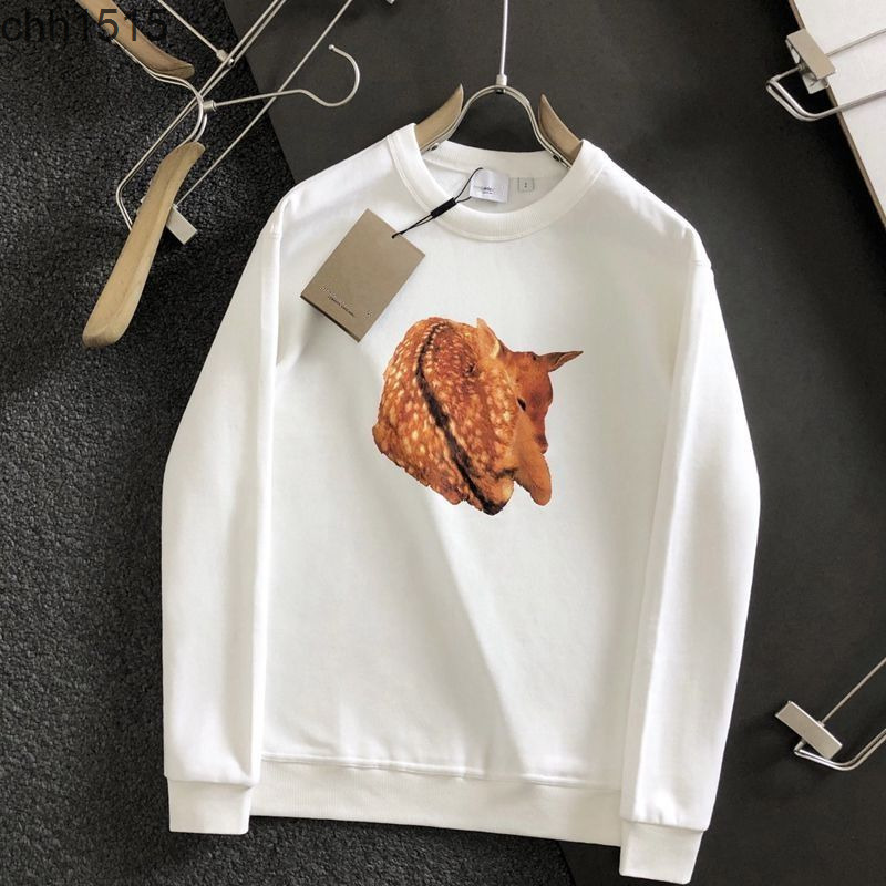 Correct high version 2022ss spring and summer burbrerys pure cotton direct spray pattern sweater round neck men and women alike, White
Correct high version 2022ss spring and summer burbrerys pure cotton direct spray pattern sweater round neck men and women alike, White