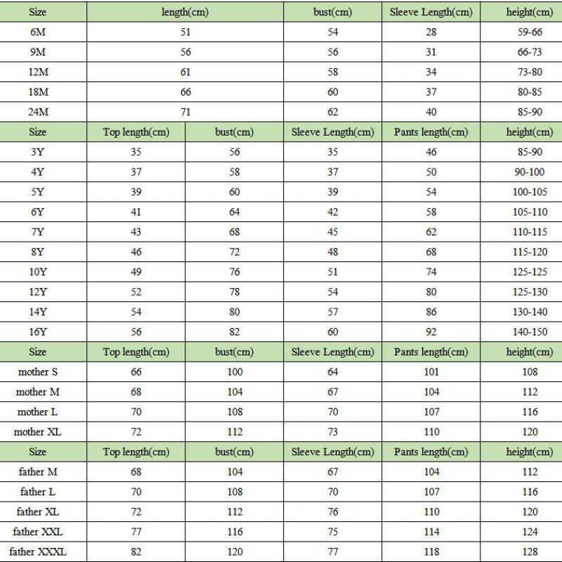 Family Matching Outfits Christmas Pajamas Family Matching Clothes Christmas Pajamas Set Home Clothes Parent-child Baby Bodysuit Matching Couple Outfit