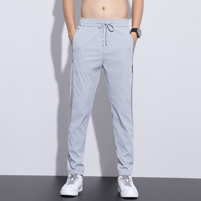 Men's Pants Casual Pants Men Sweatpants Sport Black Gray Solid color Straight Trousers Elastic waist Comfortable 220914