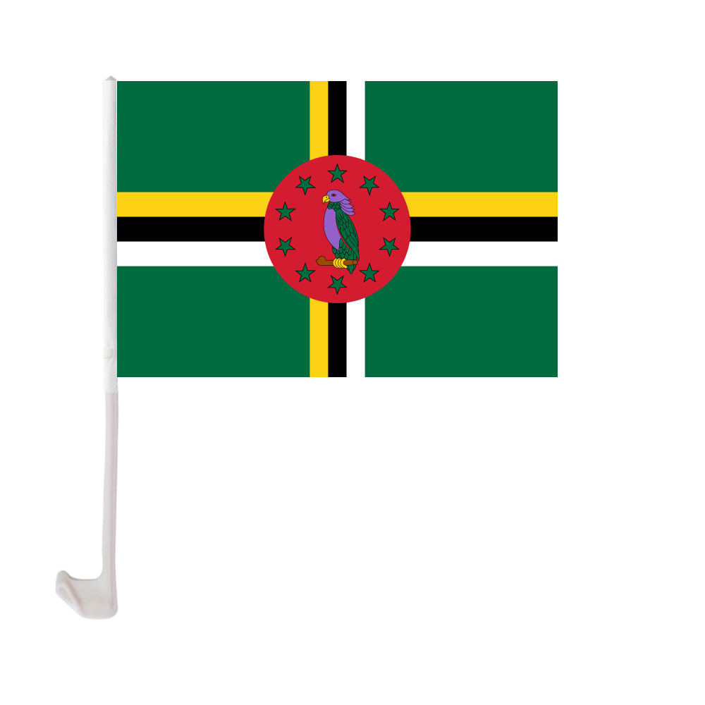 Dominica Car Flag 30x45cm Window Clip Dominican Flags Polyester UV Protection Car Decoration Banner with Flagpole
Dominica Car Flag 30x45cm Window Clip Dominican Flags Polyester UV Protection Car Decoration Banner with Flagpole