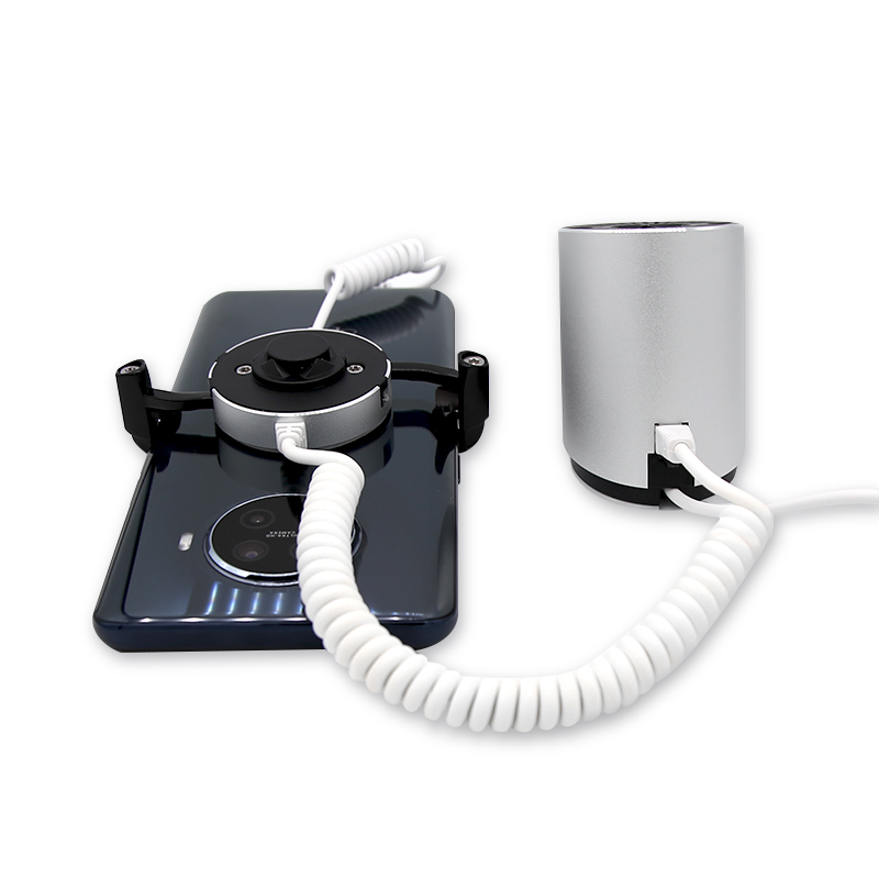 6PCS Mobile Phone Burglar Alarm Display Stand Cellphone Security Anti Theft Device Holder System With Charging Function