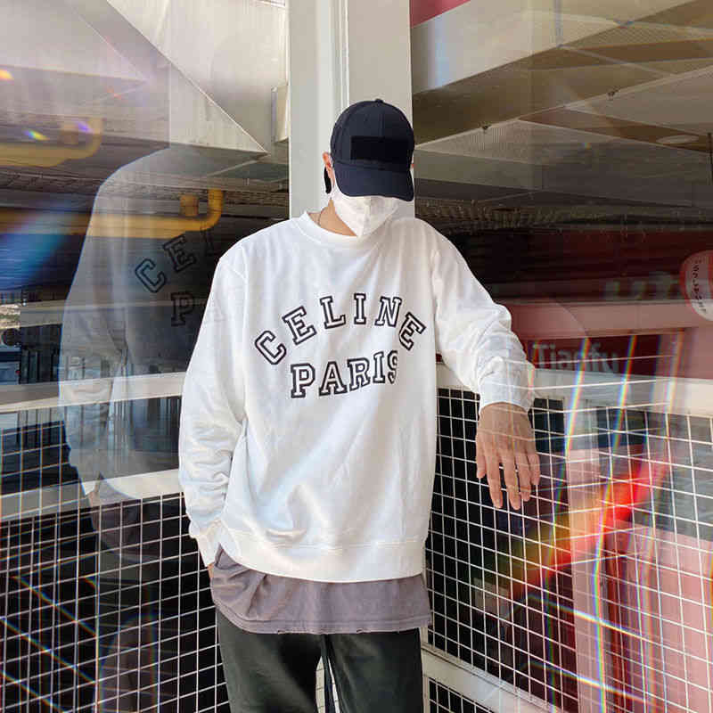 Designer Hoodies Celinn' Sweater High Chest Foaming Letter Round Neck Pullover Men and Women' Loose Long Sleeve Shirt High Quality Shirts, White
Designer Hoodies Celinn' Sweater High Chest Foaming Letter Round Neck Pullover Men and Women' Loose Long Sleeve Shirt High Quality Shirts, White