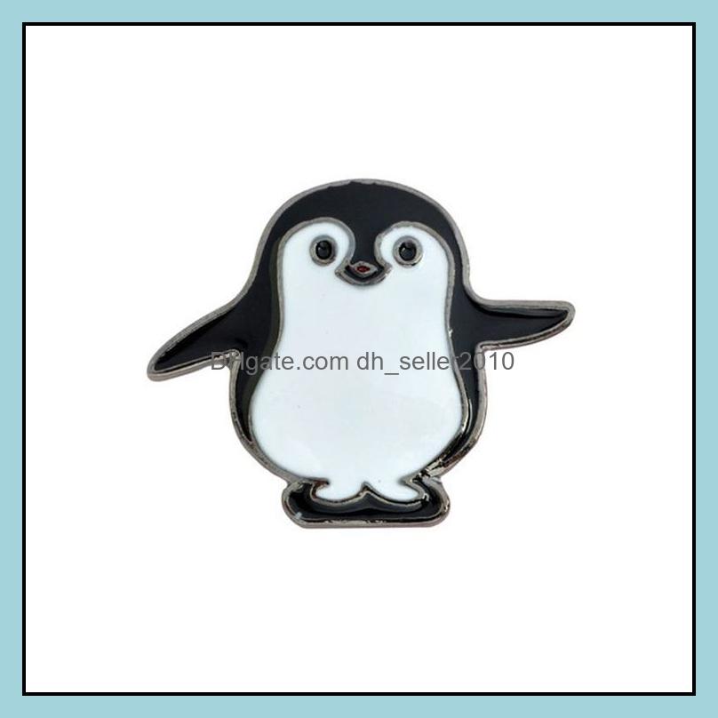 Pins Brooches Customized Hard Enamel Pin Brooches Lovely Panda Penguin Animal Jewelry Custom Men Women Kids Charms Alloy Bk Brooch 1 Dh1Bx