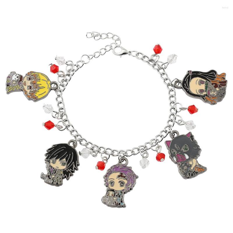 Link Bracelets Anime Demon Slayer Charms Bracelet Kimetsu No Yaiba Cute Cartoon Tanjirou Nezuko Zenitsu Inosuke Giyuu Pendant Bangle Jewelry
Link Bracelets Anime Demon Slayer Charms Bracelet Kimetsu No Yaiba Cute Cartoon Tanjirou Nezuko Zenitsu Inosuke Giyuu Pendant Bangle Jewelry