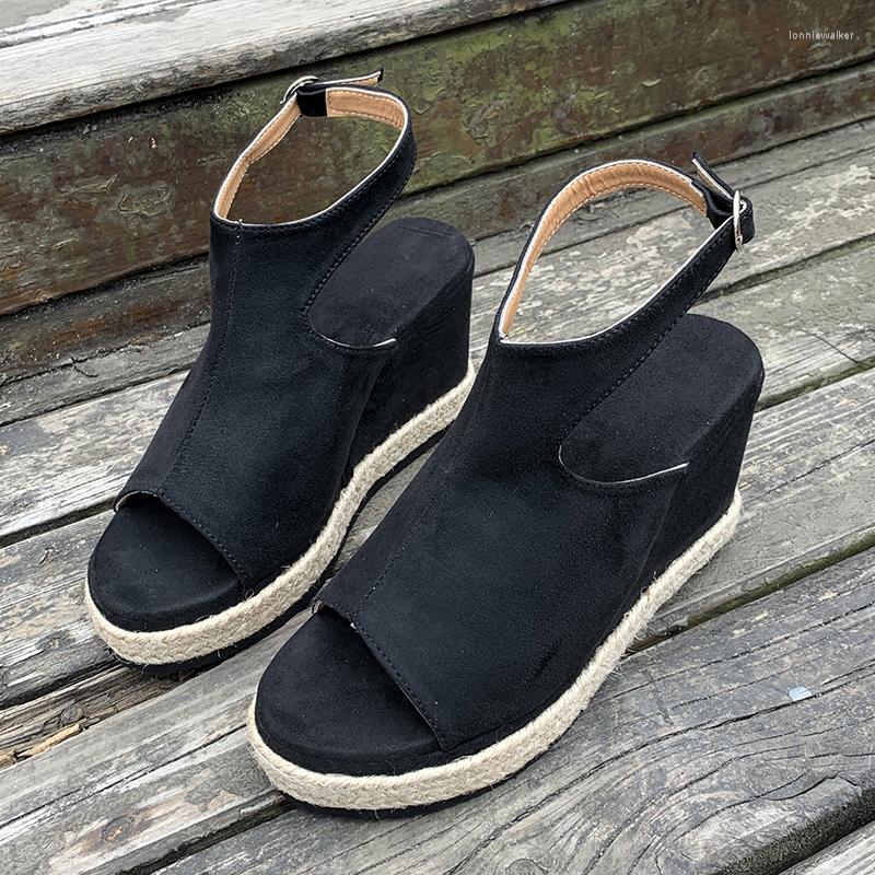 Sandals Large Size Women's 2022 Summer Thick Bottom Wedge Fish Mouth Fashion Casual Women, Black
Sandals Large Size Women's 2022 Summer Thick Bottom Wedge Fish Mouth Fashion Casual Women, Black