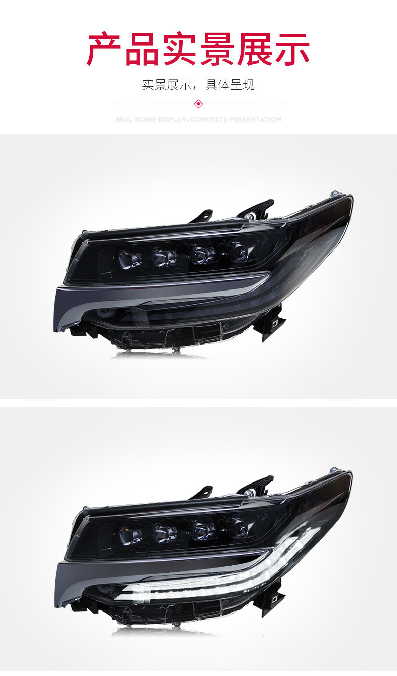 Car Styling Headlights for Alphard 30 series 20 15-2021 Headlight Assembly Vellfire LED Daytime Running Lights Running Streamer Turn Signal Light