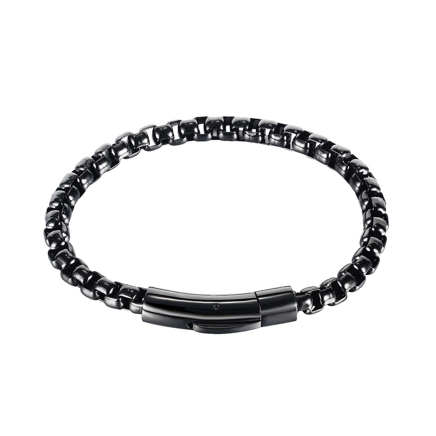 Jewelry fashion personality steel bracelet men's simple personality trend hip hop stainless steel bracelet slave bracelets