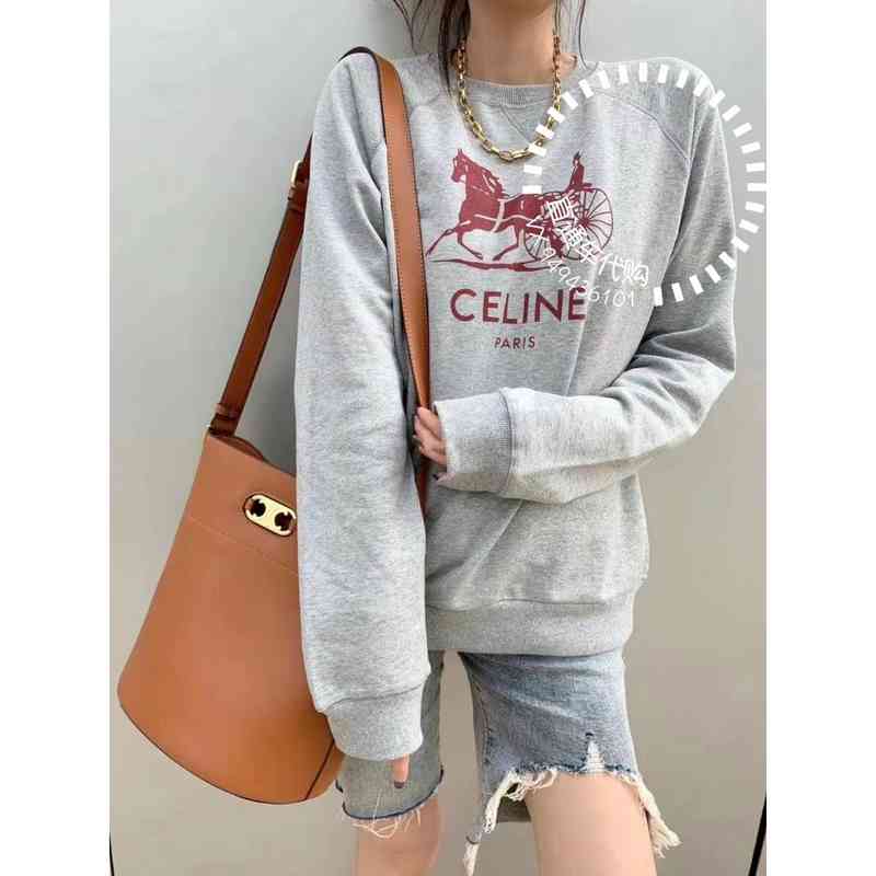 Fashion Designer Hoodies Celinn's Man and Woman Sweater Early Spring New Grey Carriage Long Sleeve High Quality Shirts Fashion Brand Loose, Default sf
Fashion Designer Hoodies Celinn's Man and Woman Sweater Early Spring New Grey Carriage Long Sleeve High Quality Shirts Fashion Brand Loose, Default sf