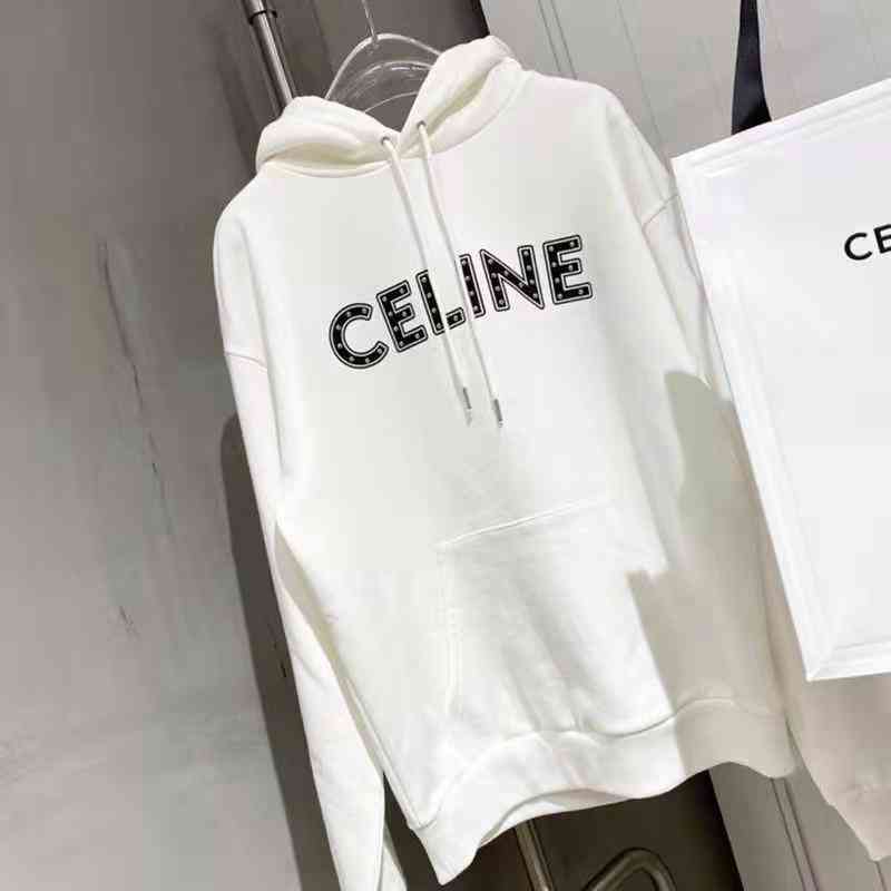 Fashion Designer Hoodies Celinn's Man and Woman Sweater Early Spring Black and White Chessboard Printed Letter Hoodie Men's Women's Long 
Fashion Designer Hoodies Celinn's Man and Woman Sweater Early Spring Black and White Chessboard Printed Letter Hoodie Men's Women's Long