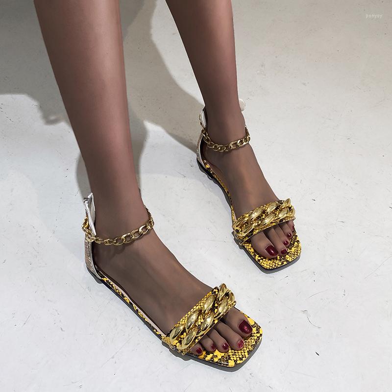 Sandals Women's Summer Metal Chain Zipper Outdoor Lightweight Square Toe Flats Casual Open, Brown
Sandals Women's Summer Metal Chain Zipper Outdoor Lightweight Square Toe Flats Casual Open, Brown