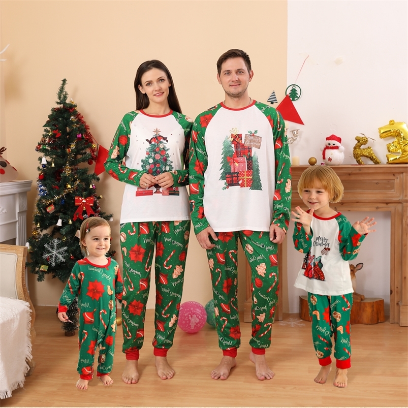 Family Matching Outfits Christmas Family Matching Pajamas Set Family Look Mother Daughter Father Baby Kids Sleepwear Mommy and Me Nightwear Clothes 22
