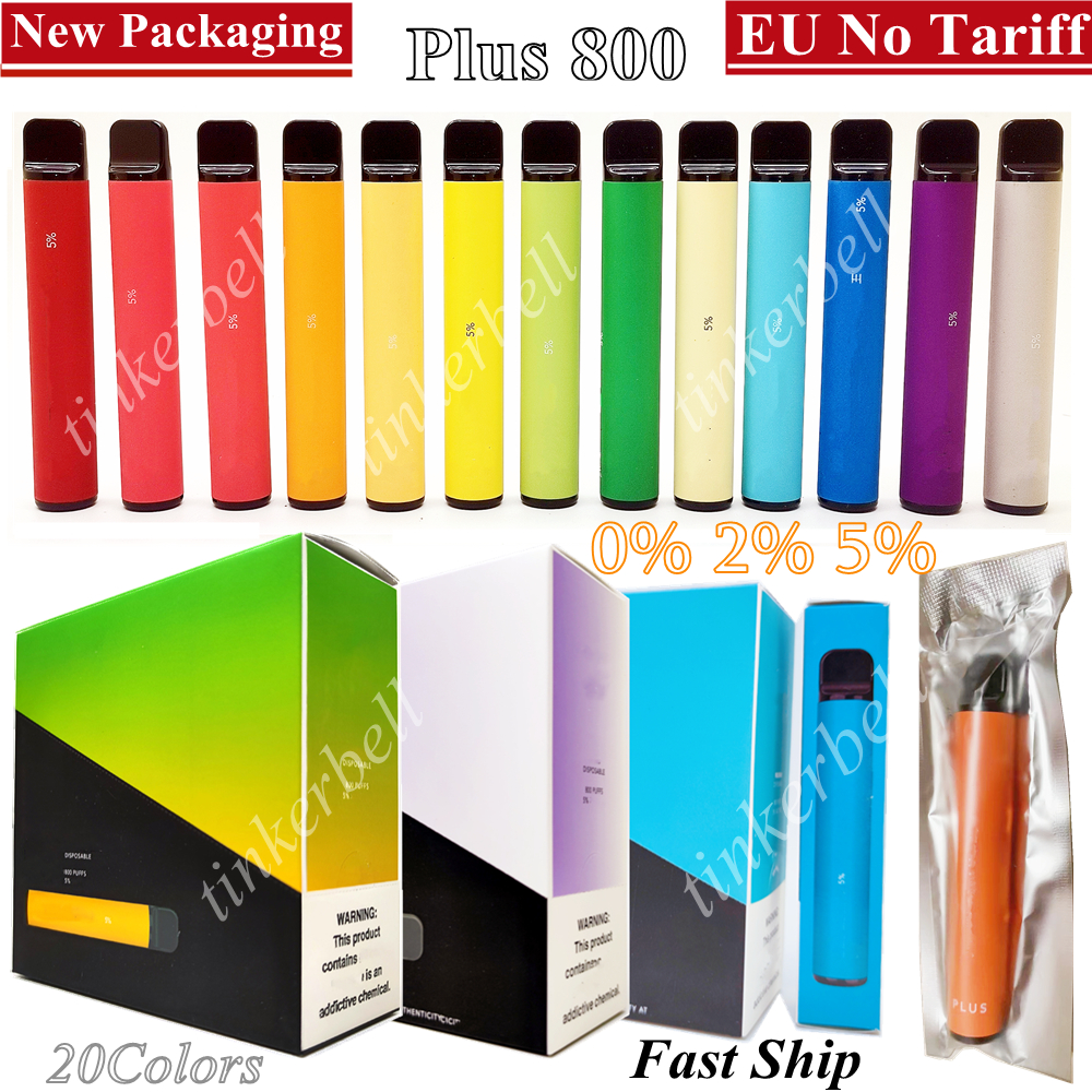 DDP Plus 800 Electronic Cigarettes 5% 2% 0% Disposable Vape Pods New package 20Colors OEM Customize Vapes Wholesale Hot Bars Vapes Pen vapors E cigs
DDP Plus 800 Electronic Cigarettes 5% 2% 0% Disposable Vape Pods New package 20Colors OEM Customize Vapes Wholesale Hot Bars Vapes Pen vapors E cigs